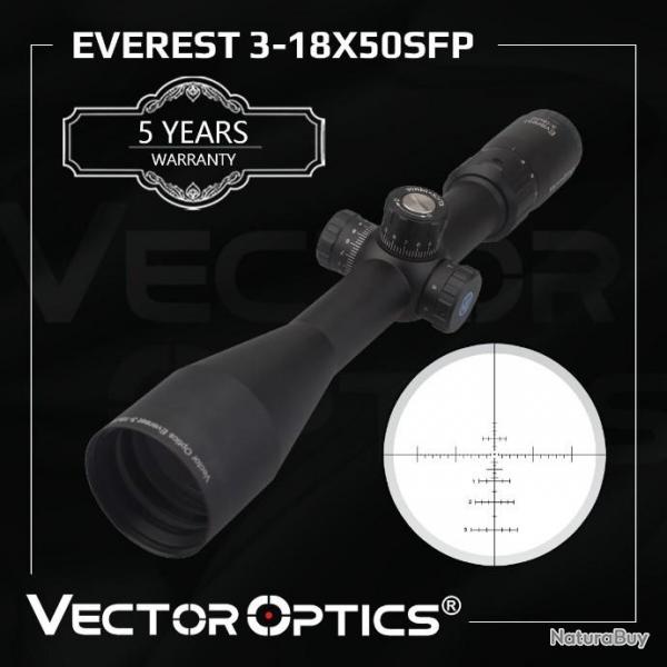 Vector Optics Gen II Everest 3-18x50  PAIEMENT EN PLUSIEURS FOIS LIVRAISON GRATUITE !