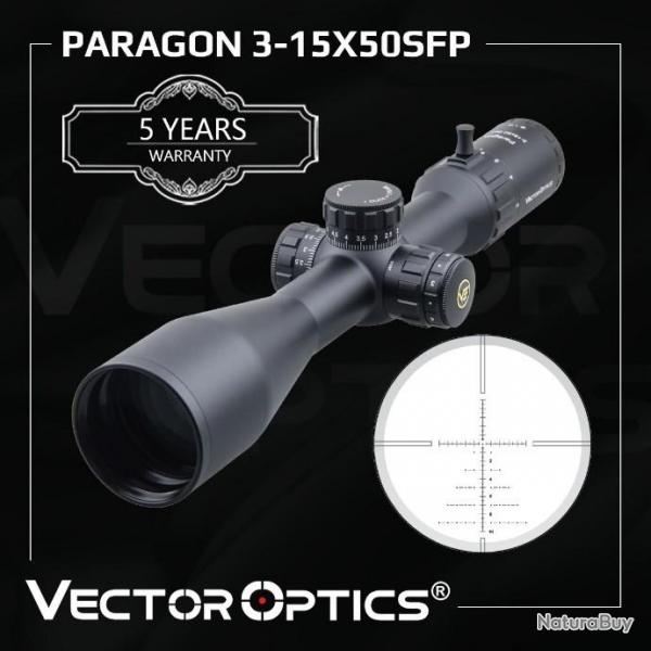 Vector Optics Paragon Gen2 3-15x50  PAIEMENT EN PLUSIEURS FOIS LIVRAISON GRATUITE !