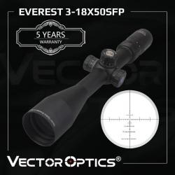 Vector Optics Everest 3-18x50  PAIEMENT EN PLUSIEURS FOIS LIVRAISON GRATUITE !