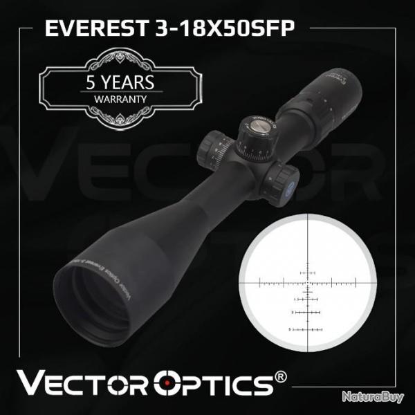 Vector Optics Everest 3-18x50  PAIEMENT EN PLUSIEURS FOIS LIVRAISON GRATUITE !