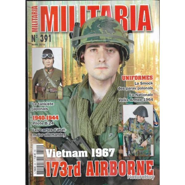 Militaria magazine 391 puis diteur , cartes d'tat major allemandes, national volks arme 1964,