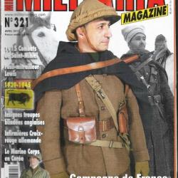Militaria magazine 321 épuisé éditeur spahis 1940 , marine corps corée, drk, fusil mitrailleur lewis