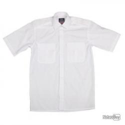 CHEMISE BLANCHE MANCHES COURTES - TAILLE L = 41/42