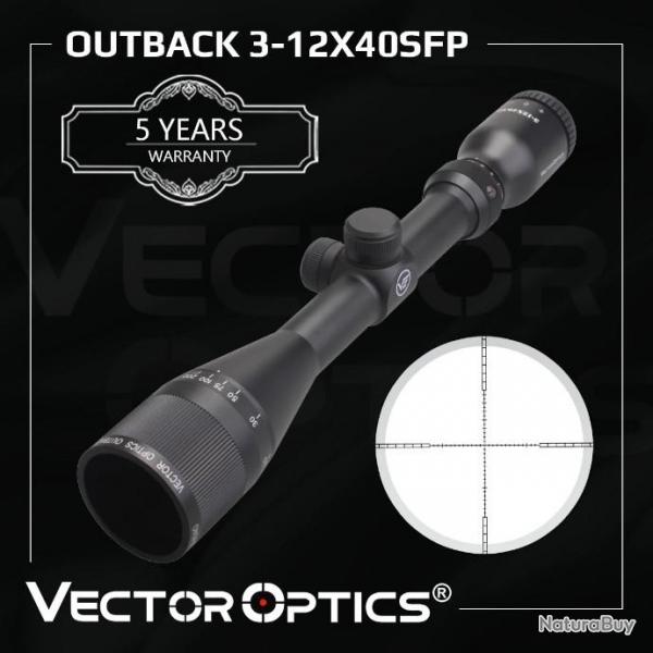 Vector Optics Outback 3-12x40SFP PAIEMENT EN PLUSIEURS FOIS LIVRAISON GRATUITE !!!