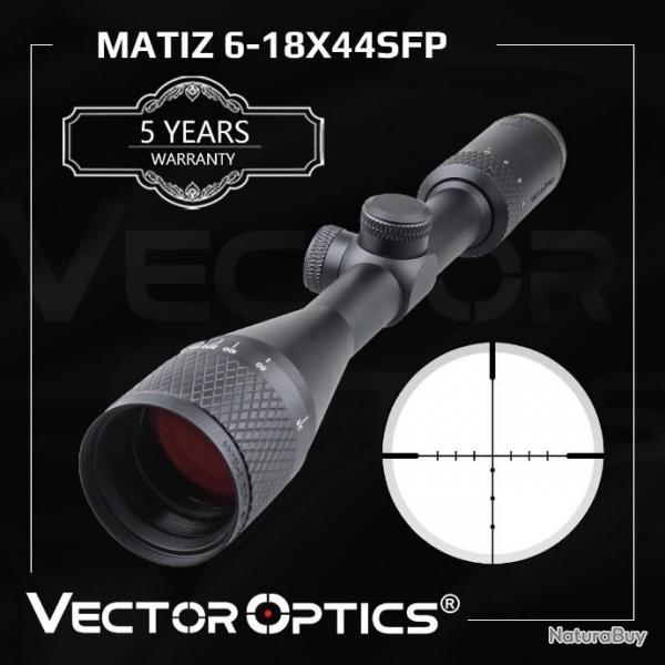 Vector Optics  Matiz 6-18x44 1 pouce 25.4mm PAIEMENT EN PLUSIEURS FOIS LIVRAISON GRATUITE!!!