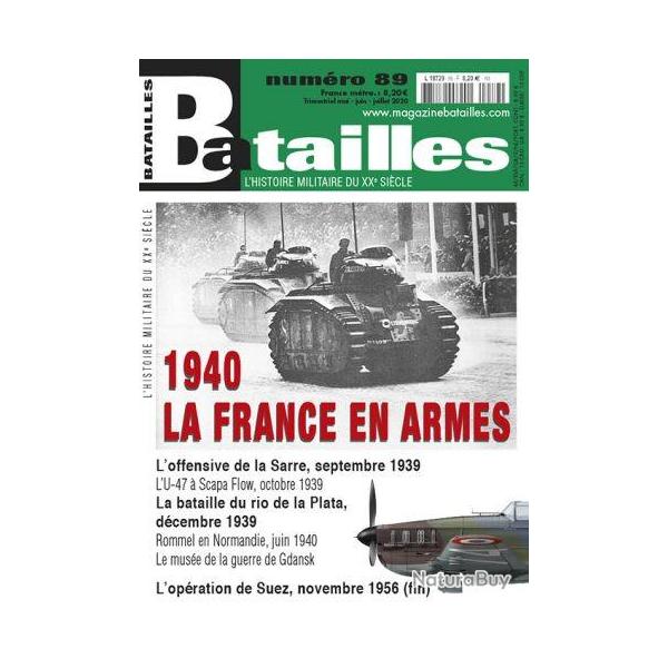 1940 la France en armes, la bataille du rio de la Plata, magazine Batailles n 89, revue