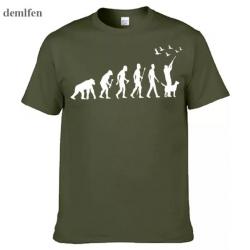 TOP PROMO : SUPERBE  TEE-SHIRT '' ÉVOLUTION CHASSE ''  KAKI