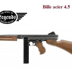 Pistolet Legends M1A1 Bronze / Thomson 1940 Fulle auto  Cal. 4.5 Bille Acier