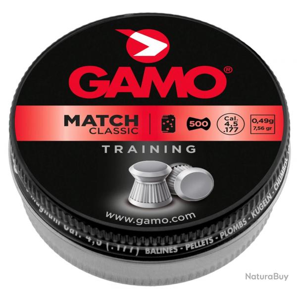 Plombs MATCH CLASSIC 4,5 mm - GAMO