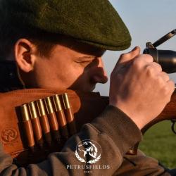 Support de crosse carabine - cuir haute qualité - Petrusfields