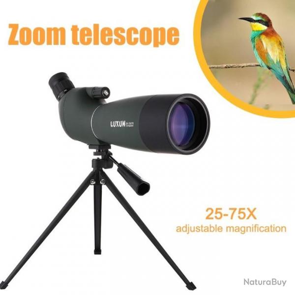 Tlescope SV28, 25-75x70mm, Zoom continu BK7, prisme MC, lentille tanche LIVRAISON GRATUITE!!!