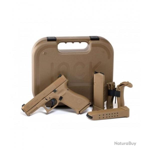 Glock 19 X Coyote 9x19 NEUF avec 2 CHARGEURS SUPLEMENTAIRES