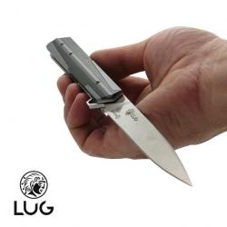 Couteau Concept K manche 13cm gris / noir lame brossée