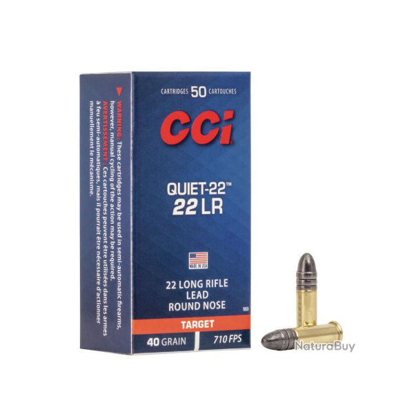 Wahoo - Munitions CCI 22lr Plinking Quiet-22 par 500
