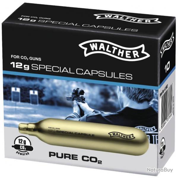 Bote de 10 Capsules CO2 12 gr marque WALTHER