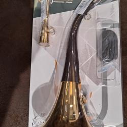 Corne à pavillon Januel de 40cm avec bretelle - Avec corne de 13cm