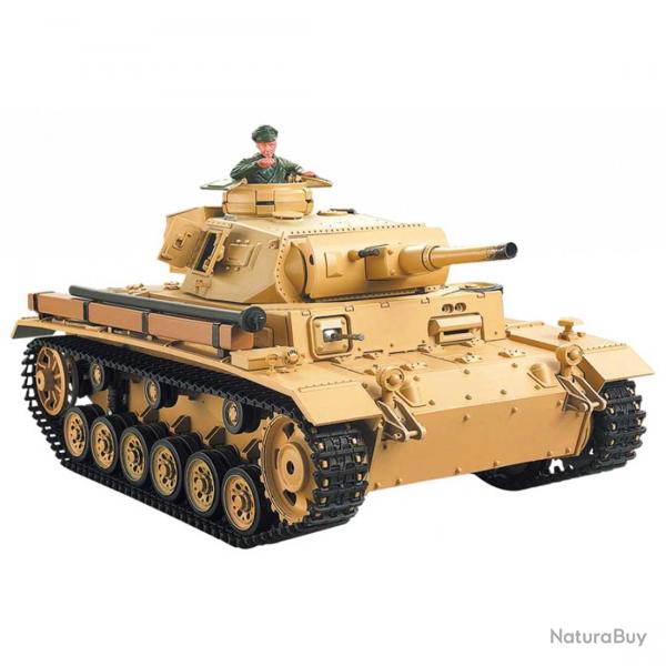 Tank Tlcommand TauchPanzer III Son et Fume RC 2.4 Ghz 1/16 me