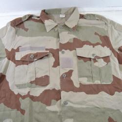 Chemise manches courtes Armée Française, camo desert sable, Irak Afghanistan 1997. Taille 42