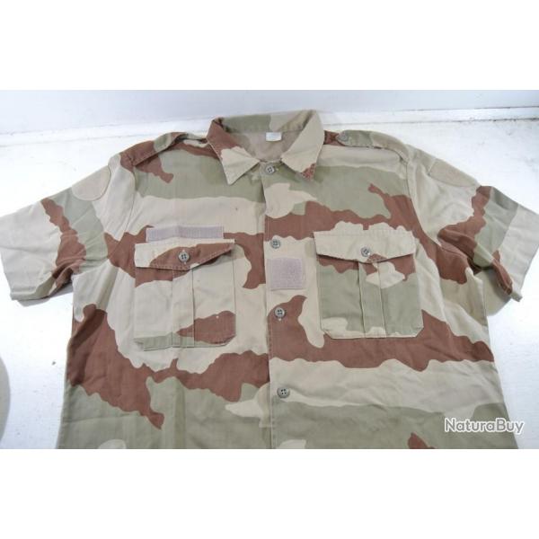 Chemise manches courtes Arme Franaise, camo desert sable, Irak Afghanistan 1997. Taille 42