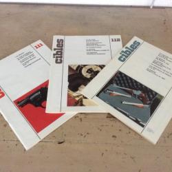 lot 3 revues cibles (n° 111 - 112 -113) - Beretta / Sig Sauer / S & W - (04 à 06/1979)