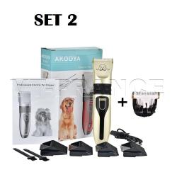 Tondeuse Pro Rechargeable pour Chiens Silencieuse, Modele: SET 2