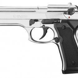 Pistolet 9 mm à blanc Chiappa 92 nickelé Pistolet à blanc Chiappa 92 nickelé-AB216
