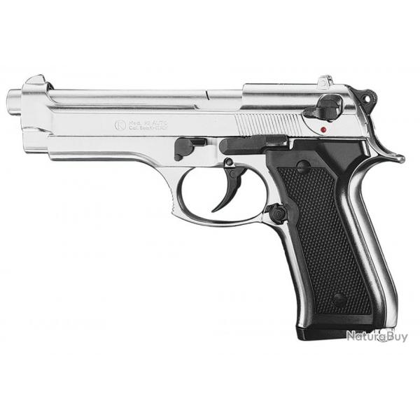 Pistolet 9 mm  blanc Chiappa 92 nickel Pistolet  blanc Chiappa 92 nickel-AB216