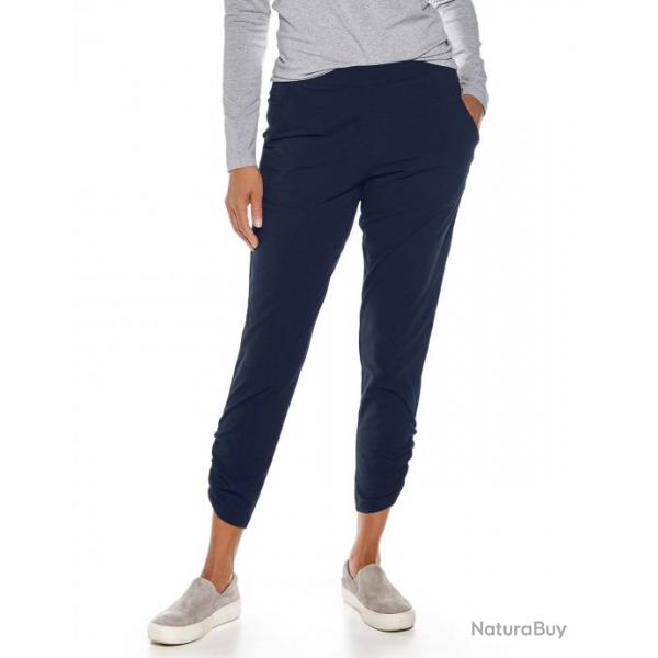 pantalon Casual anti UV pour femme - Caf Ruche - Marine XXL Bleu