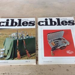 lot 2 revues cibles (n° 53 & 54) - Devisme / Manufrance / pistolet Le Français...(01&02 - 3 /1974)