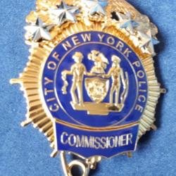 Insigne commissioner NYPD neuf.
