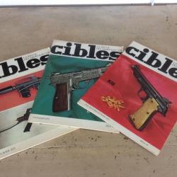lot 3 revues cibles (n° 42 - 43 -44) - Browning-S&W 15 - Mauser.....(01 à 04/1973)