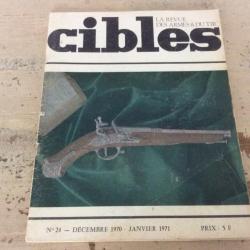 revue cibles n° 24 - décembre 1970  / janvier 1971 - Les cartouches Browning 7,65 et 9 court