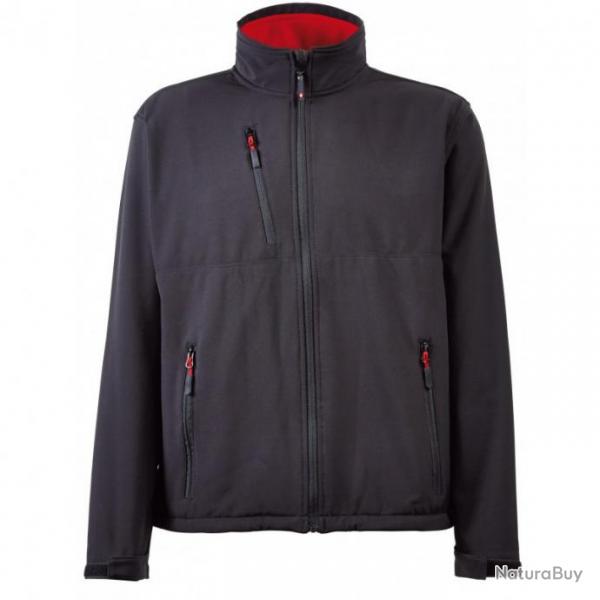 Veste softshell dperlante Singer Safety VERNON/VERNAM S Noir