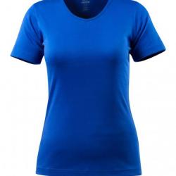 T-shirt modèle femme, encolure en V MASCOT® NICE 51584-967 S Bleu