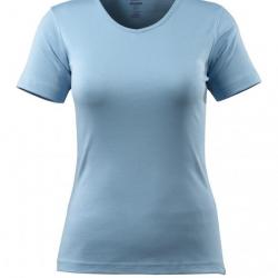 T-shirt modèle femme, encolure en V MASCOT® NICE 51584-967 S Bleu ciel