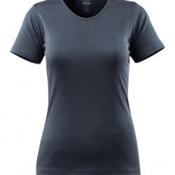 T-shirt modèle femme, encolure en V MASCOT® NICE 51584-967 S Bleu gris