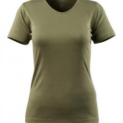 T-shirt modèle femme, encolure en V MASCOT® NICE 51584-967 S Kaki
