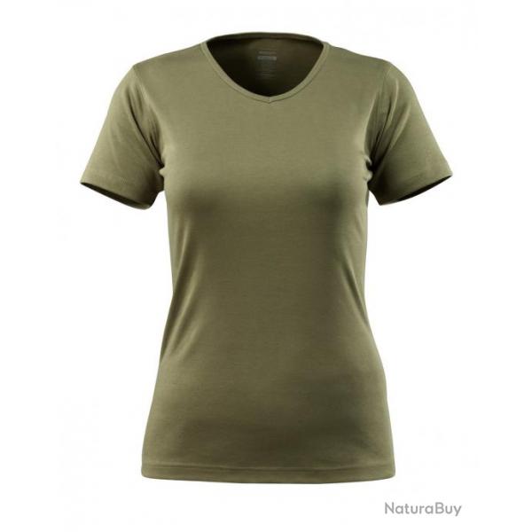 T-shirt modle femme, encolure en V MASCOT NICE 51584-967 S Kaki