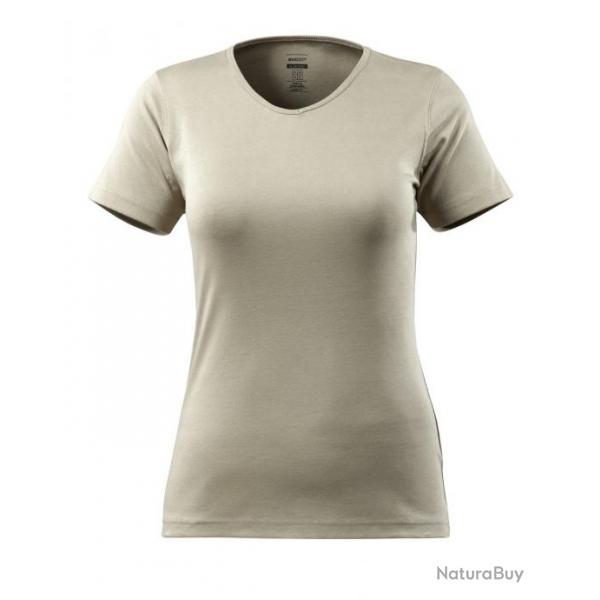 T-shirt modle femme, encolure en V MASCOT NICE 51584-967 M Beige