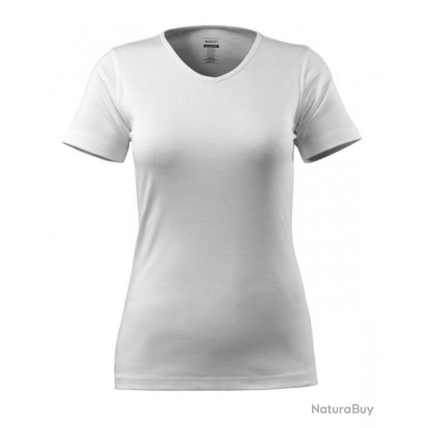 T-shirt modle femme, encolure en V MASCOT NICE 51584-967 M Blanc