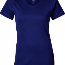 T-shirt modèle femme, encolure en V MASCOT® NICE 51584-967 2XL Bleu marine