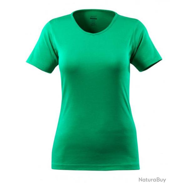 T-shirt modle femme, encolure en V MASCOT NICE 51584-967 2XL Vert clair