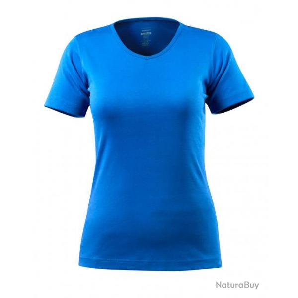 T-shirt modle femme, encolure en V MASCOT NICE 51584-967 3XL Cyan