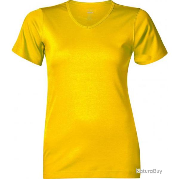 T-shirt modle femme, encolure en V MASCOT NICE 51584-967 Jaune 3XL