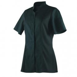 Veste de cuisine Femme en nid d'abeille manches courtes ou longues Robur ABELLA MC/ML Noir 00 / 3XS 