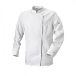 Veste de cuisine bicolore pour femme manches courtes ou longues Robur EXPRESSION MC/ML Blanc 4 / L M