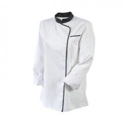 Veste de cuisine bicolore pour femme manches courtes ou longues Robur EXPRESSION MC/ML 4 / L Manches