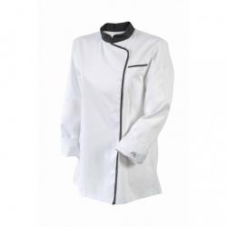 Veste de cuisine bicolore pour femme manches courtes ou longues Robur EXPRESSION MC/ML 4 / L Manches