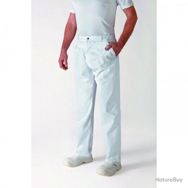 Pantalon de cuisine Robur TIMEO Blanc 34