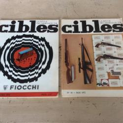 lot 2 revues cibles (n° 33 & 34) - Les P.M. expérimentaux, Les revolvers Sauer .(04 & 05 / 72)